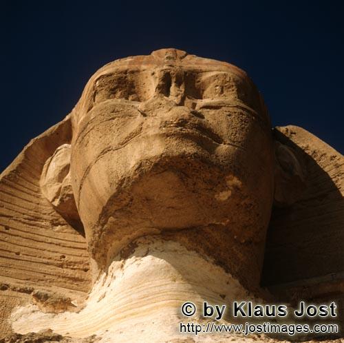 Great Sphinx of Giza /Sphinx von Gizeh        Great Sphinx of Giza - head portrait        