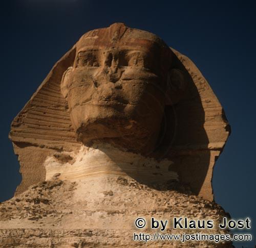 Great Sphinx of Giza /Sphinx von Gizeh        Great Sphinx of Giza portrait        