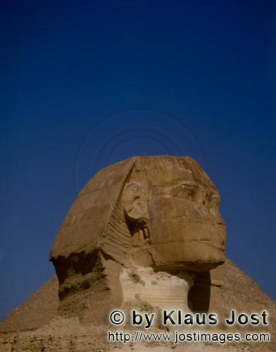 Great Sphinx of Giza/Sphinx von Gizeh        Great Sphinx of Giza portrait    