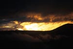 Cloud sky at sunset at Naknek Lake