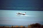Water plane takes off
