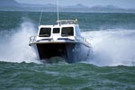 Diving boat from Andre Hartman in rough seas