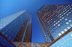 Mirrored Twin Towers Deutsche Bank