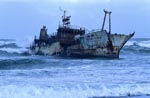 Japanese fishing trawler Meisho Maru 38 stranded at Cape Agulhas