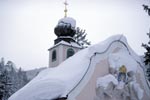 Snow-covered Mountain Chapel
