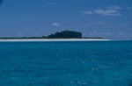 South Sea island with white beach