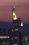 Commerzbank Frankfurt in the last evening light