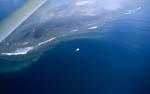 Aerial view of "Shark Reef" Beqa lagoon in Fiji