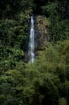 An impressive waterfall in the Fiji rainforest