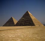 Pyramid of Khephren and Pyramid of Cheops at Giza