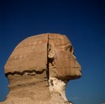 Sphinx of Giza - Sphinx head in profile